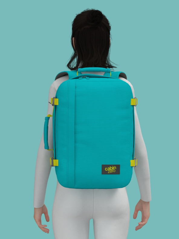 CabinZero Türkiz hátizsák CabinZero Classic 36L Aqua lagúna