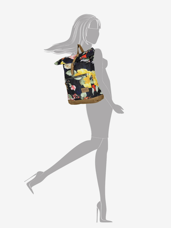 Enrico Benetti Santiago 15" Notebook Backpack Multi Roses Hátizsák