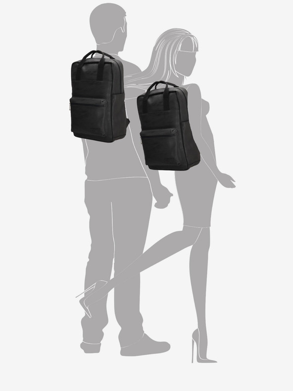 Enrico Benetti Hátizsák Enrico Benetti Rotterdam 13" notebook hátizsák Fekete