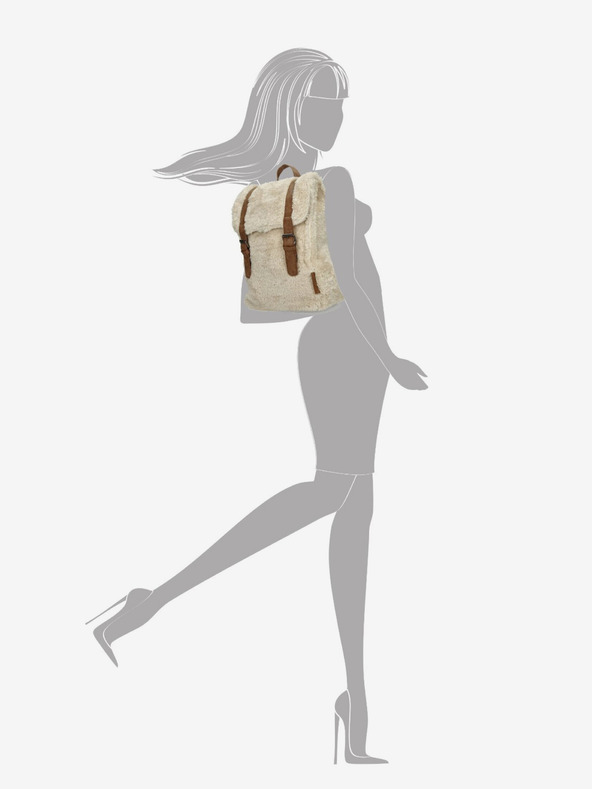 Enrico Benetti Hátizsák Enrico Benetti Teddy Tablet hátizsák Off-White