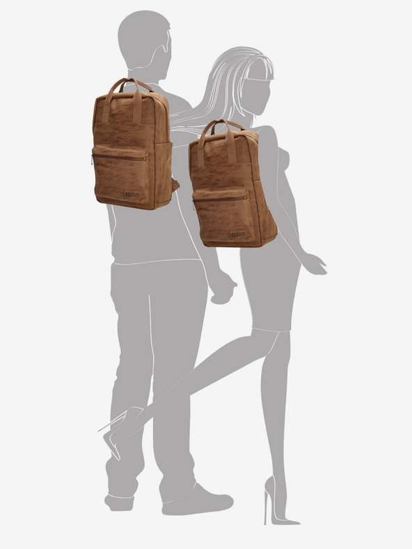 Enrico Benetti Hátizsák Enrico Benetti Rotterdam 13" Notebook Hátizsák Camel Enrico Benetti Rotterdam 13" Notebook Hátizsák Camel