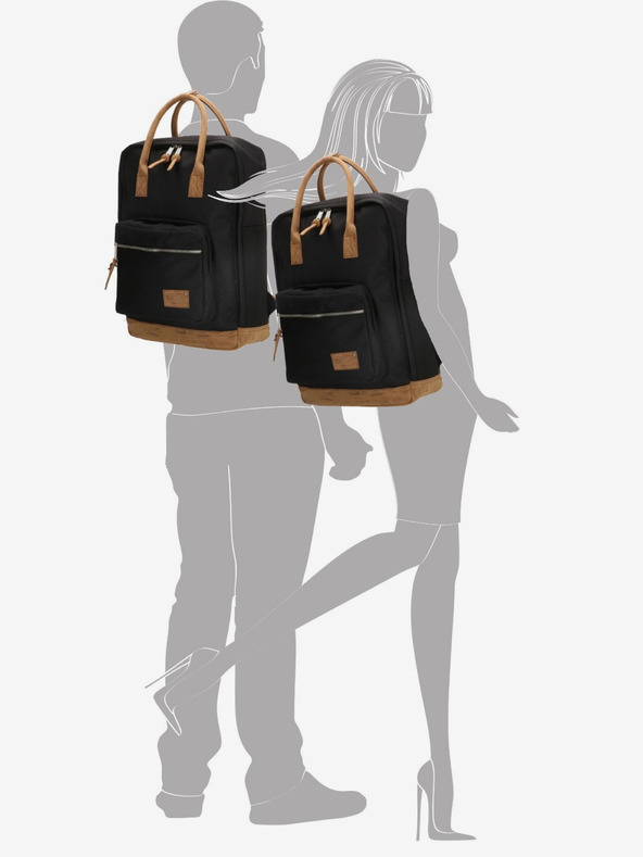 Enrico Benetti Hátizsák Enrico Benetti Santiago 17" notebook hátizsák 19 l Fekete