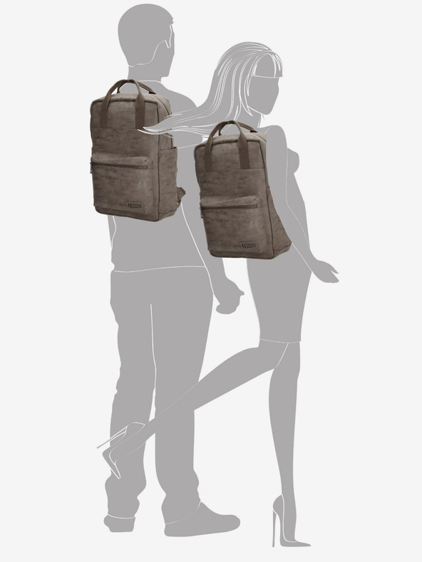 Enrico Benetti Enrico Benetti Rotterdam 13" notebook hátizsák Medium Taupe Enrico Benetti Rotterdam 13" notebook hátizsák Medium Taupe