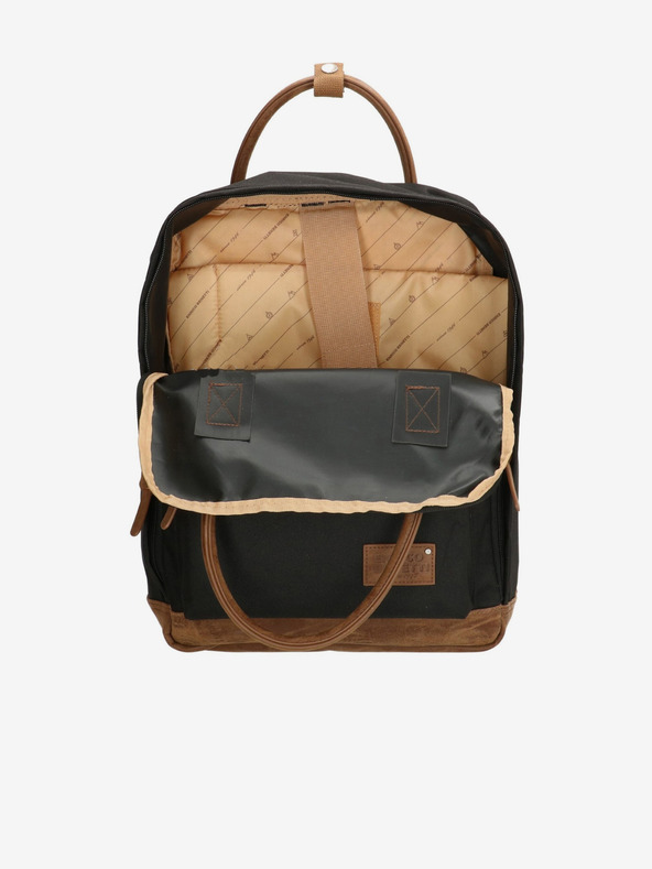 Enrico Benetti Hátizsák Enrico Benetti Santiago notebook hátizsák 17 l Fekete