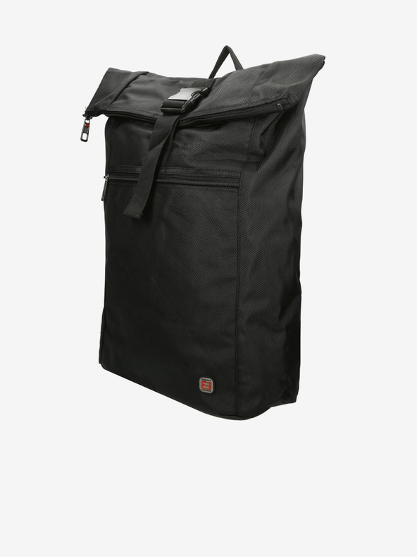 Enrico Benetti Enrico Benetti Cornell 17" notebook hátizsák Roll Top Fekete