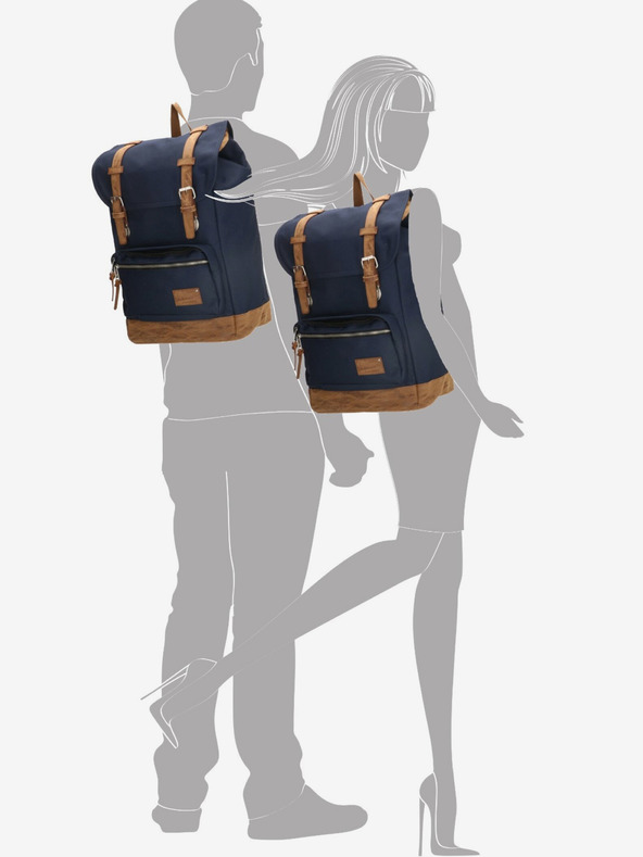 Enrico Benetti Hátizsák Enrico Benetti Santiago 17" notebook hátizsák 23 l Kék