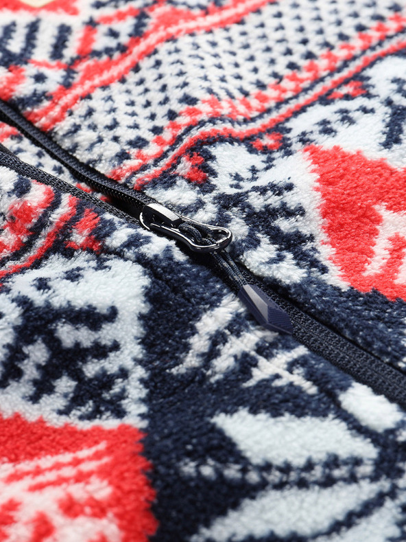 ALPINE PRO Női piros és kék Supratherm Alpine Pro Eflina melegítőfelső