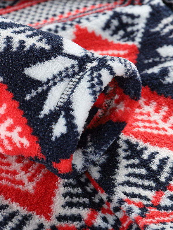 ALPINE PRO Női piros és kék Supratherm Alpine Pro Eflina melegítőfelső