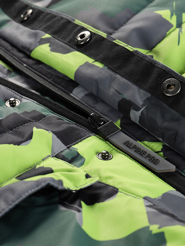 ALPINE PRO Zöldszürke lány kabát PTX Alpine Pro Werdo membránnal