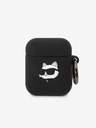 Karl Lagerfeld 3D Logo NFT Choupette Head szilikon tok Airpods 1/2-hez Fekete Karl Lagerfeld 3D Logo NFT Choupette Head szilikon tok Karl Lagerfeld