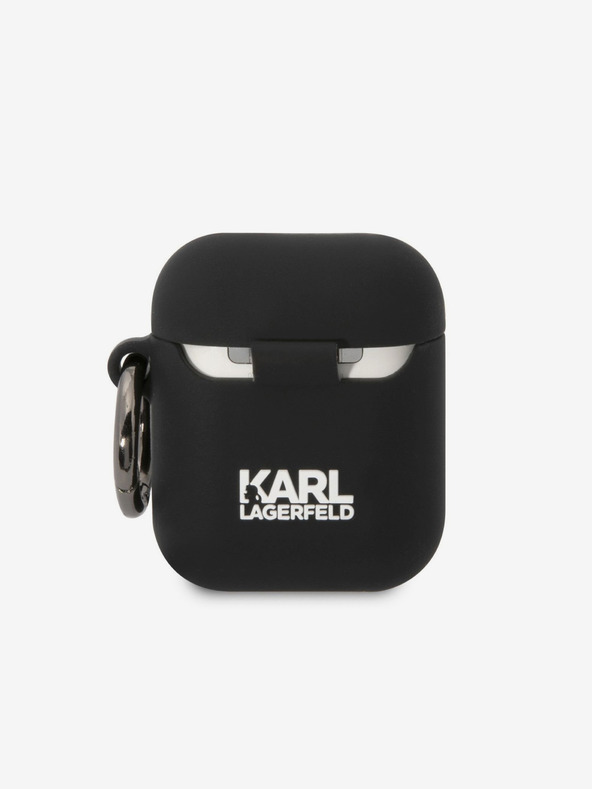 Karl Lagerfeld 3D Logo NFT Choupette Head szilikon tok Airpods 1/2-hez Fekete Karl Lagerfeld 3D Logo NFT Choupette Head szilikon tok Karl Lagerfeld