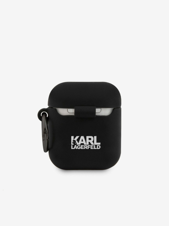 Karl Lagerfeld Rue St Guillaume szilikon tok az Airpods 1/2 fekete Karl Lagerfeld készülékhez