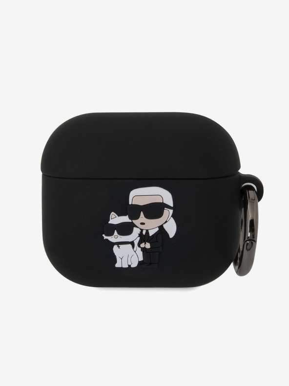 Karl Lagerfeld 3D logós NFT Karl and Choupette szilikon tok AirPods 3-hoz Fekete Karl Lagerfeld 3D logós NFT Karl and Choupette szilikon tok AirPods 3-hoz Fekete Karl Lagerfeld