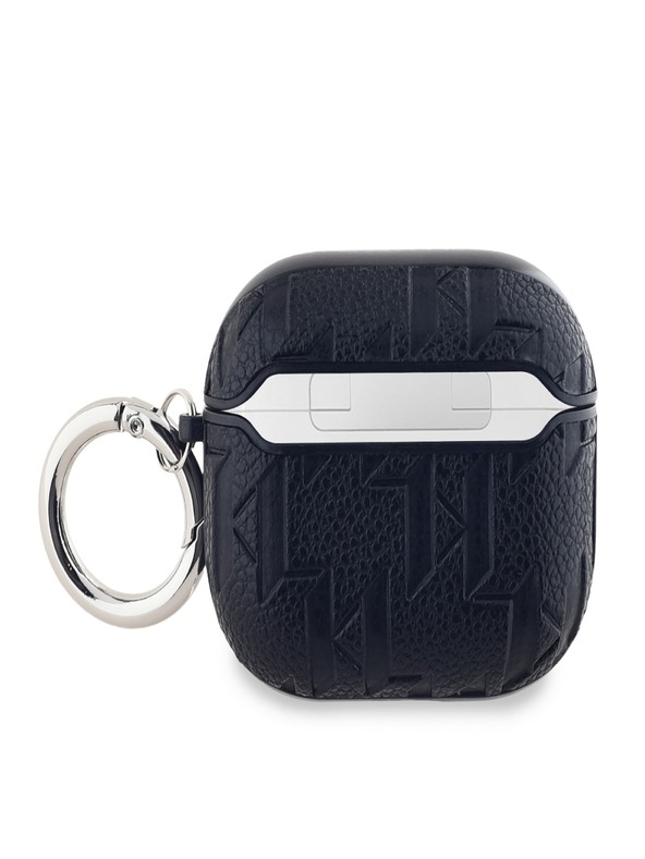 Karl Lagerfeld Karl Lagerfeld PU dombornyomott Karl és Choupette fejek tok az AirPods 3 készülékhez Fekete