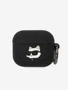 Karl Lagerfeld 3D Logo NFT Choupette Head szilikon tok az Airpods 3-hoz Fekete Karl Lagerfeld