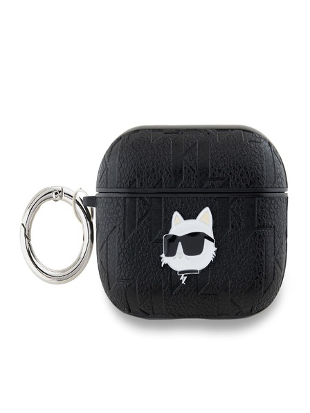 Karl Lagerfeld Karl Lagerfeld PU dombornyomott Choupette fejtok tok az AirPods Pro 2 fekete modellhez