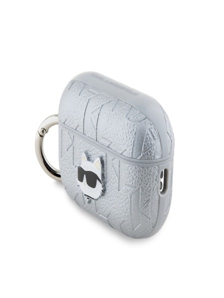 Karl Lagerfeld Karl Lagerfeld PU dombornyomott Choupette fej tok az AirPods Pro 2 ezüsthöz