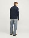 Jack & Jones Sötétkék férfi Jack & Jones cipzáras pulóver