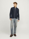 Jack & Jones Sötétkék férfi Jack & Jones cipzáras pulóver
