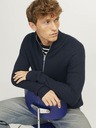 Jack & Jones Sötétkék férfi Jack & Jones cipzáras pulóver