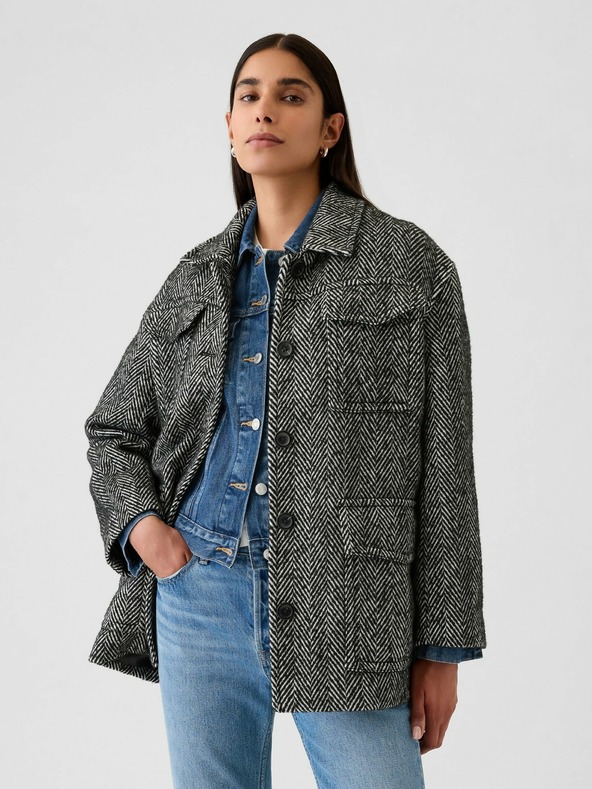 GAP Tweed kabát GAP
