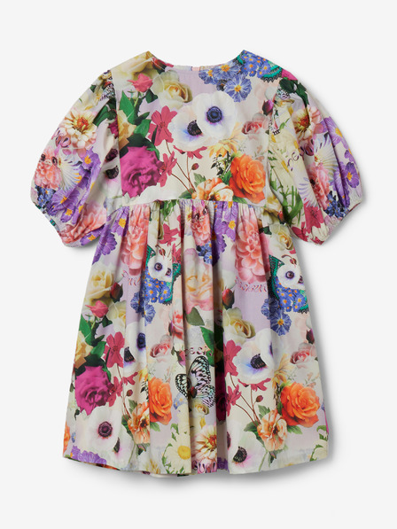 Desigual Lila és krémszínű virágos lányruha Desigual Akira
