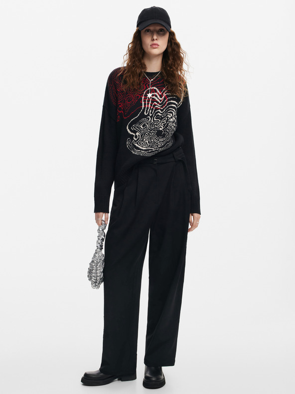 Desigual Desigual Toulouse Lacroix női gyapjú keverék pulóver