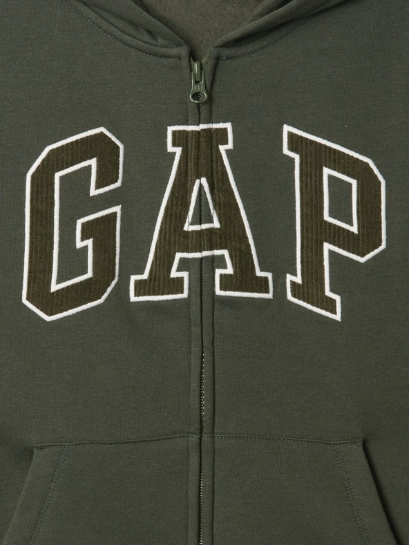 GAP Gyerek pulóver logóval és fleece béléssel GAP