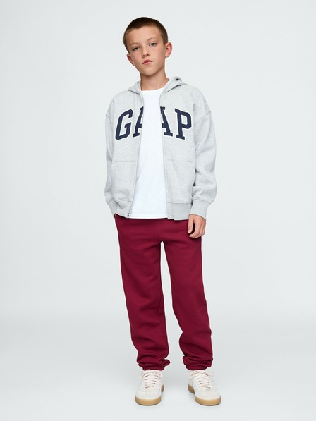 GAP Gyerek fleece sportnadrág logóval army GAP