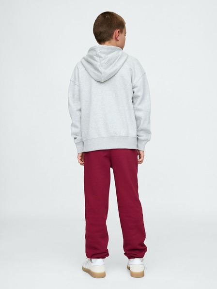 GAP Gyerek fleece sportnadrág logóval army GAP
