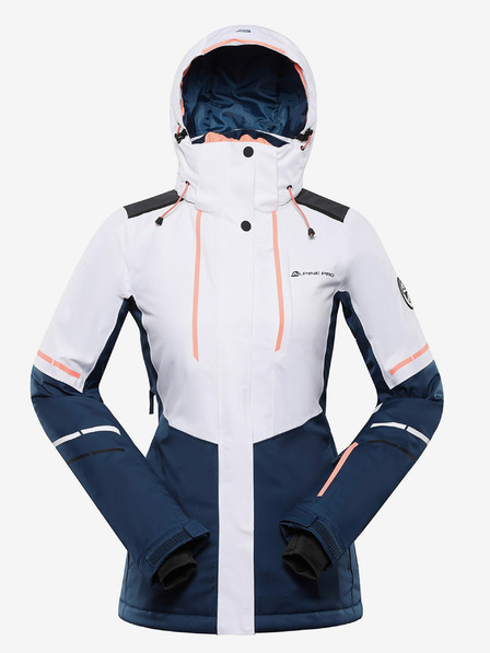 ALPINE PRO Női sí dzseki ptx membránnal ALPINE PRO ZARIBA fehér