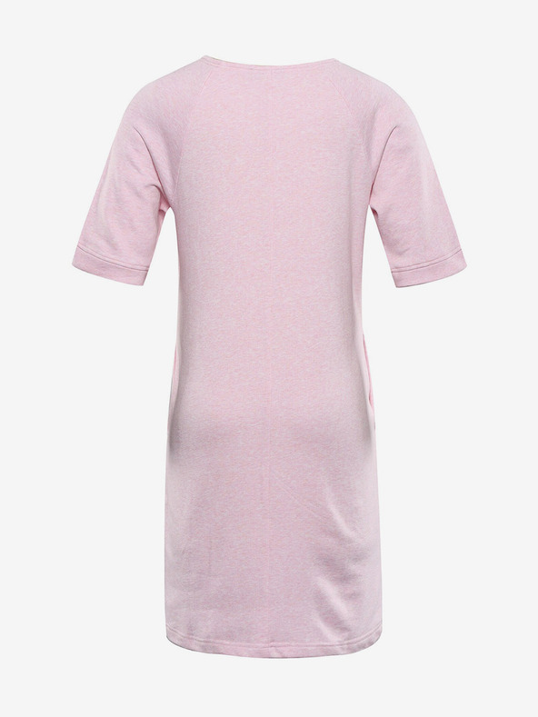 ALPINE PRO Rózsaszín női pamut ruha Alpine Pro MOLEDA MOLEDA