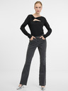 Orsay ORSAY fekete, hosszú ujjú női póló