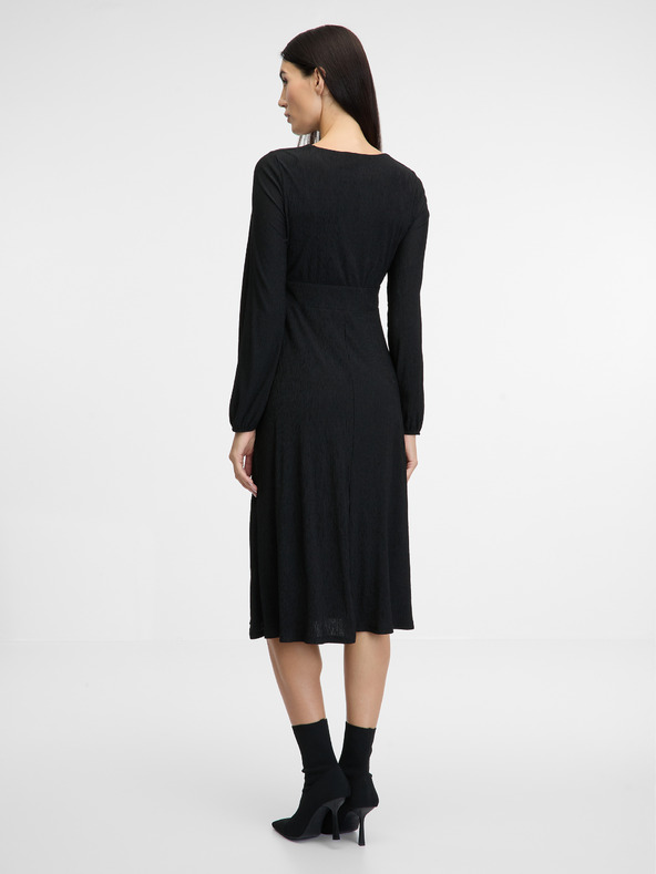 Orsay ORSAY fekete női midi ruha