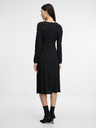 Orsay ORSAY fekete női midi ruha