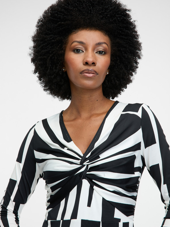 Orsay ORSAY fekete női térdig érő ruha