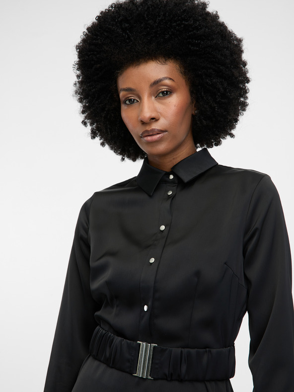 Orsay ORSAY fekete női térdig érő ruha