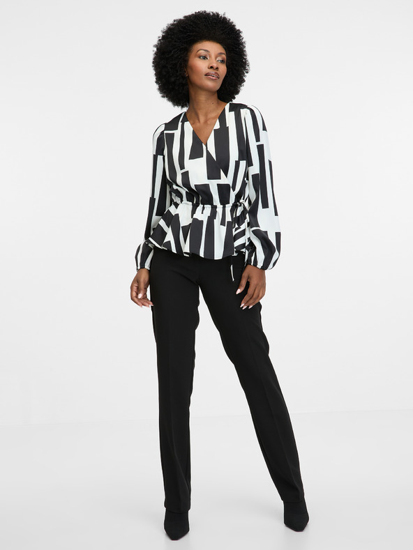 Orsay ORSAY fekete mintás női blúz
