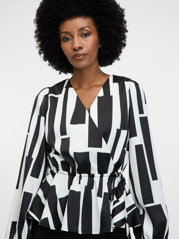 Orsay ORSAY fekete mintás női blúz