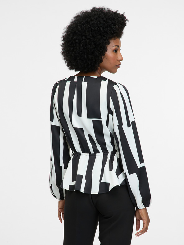 Orsay ORSAY fekete mintás női blúz