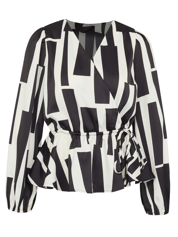 Orsay ORSAY fekete mintás női blúz