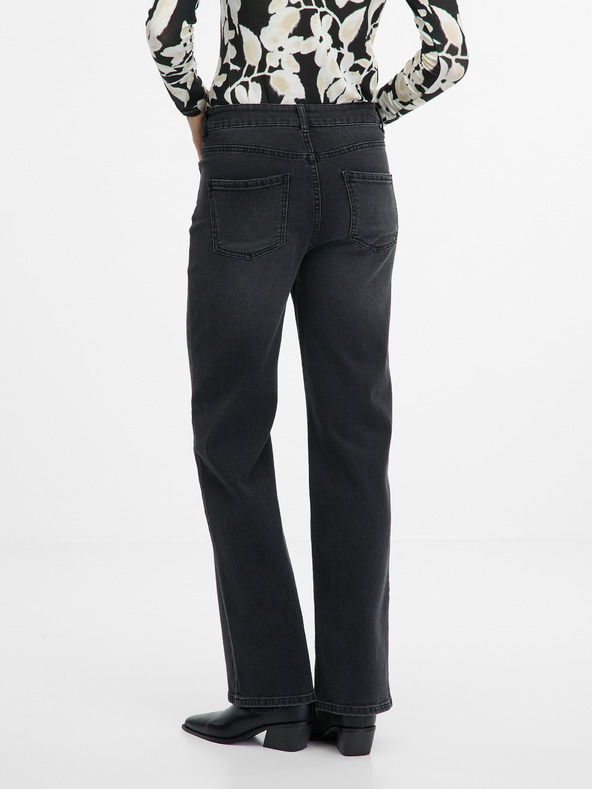 Orsay ORSAY fekete női széles szárú farmer