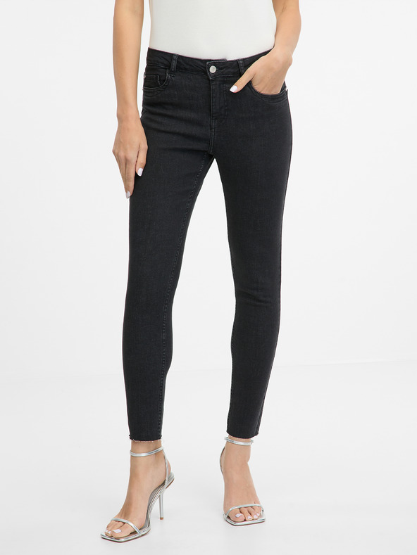 Orsay ORSAY Fekete női skinny fit farmer