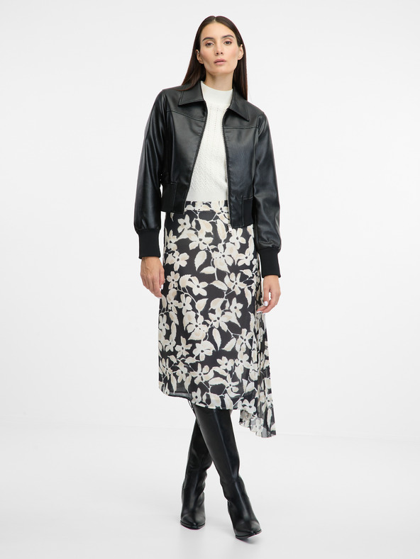 Orsay ORSAY fekete női bőrdzseki