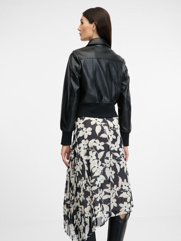 Orsay ORSAY fekete női bőrdzseki