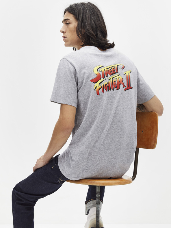 Celio Világosszürke póló Celio Lsebar