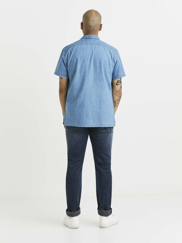 Celio Kék férfi farmering zsebekkel Celio