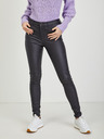 Orsay ORSAY sötétszürke műbőr skinny fit női nadrág