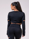 Nebbia Honey Bunny crop top 821 - fekete
