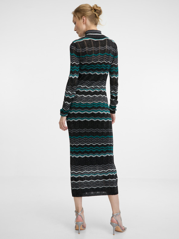 Orsay ORSAY fekete női midi ruha